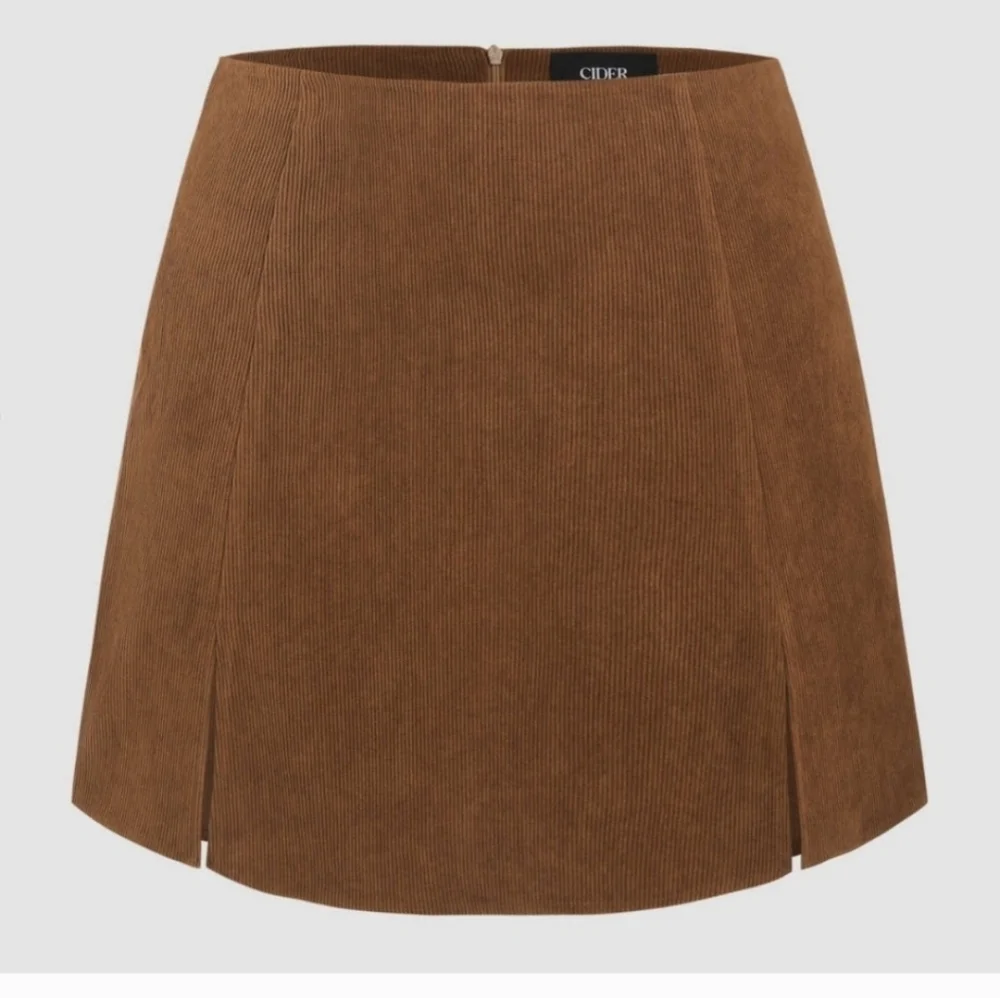 NWT Cider Brown Corduroy High Waist Split Skort Plus XL